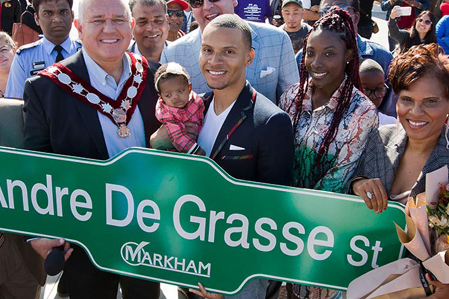 Andre at community event